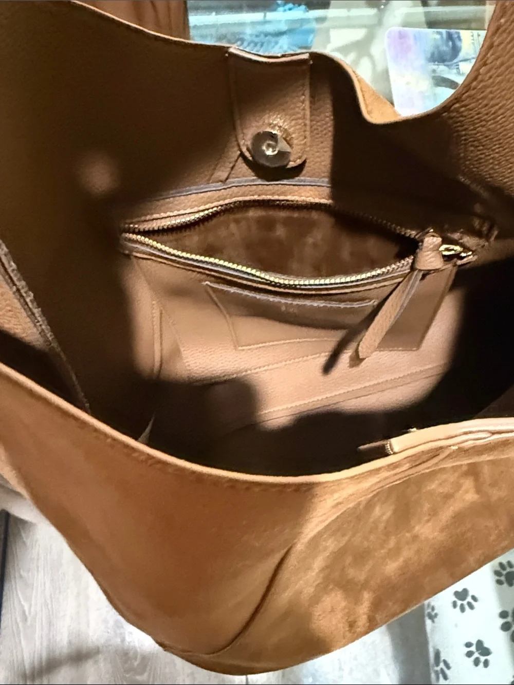 Banana Republic Suede Hobo Shoulder Bag in Brown
